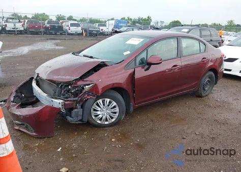 2013 Honda Civic Lx z USA, uszkodzony, nr VIN 19XFB2F57DE002134